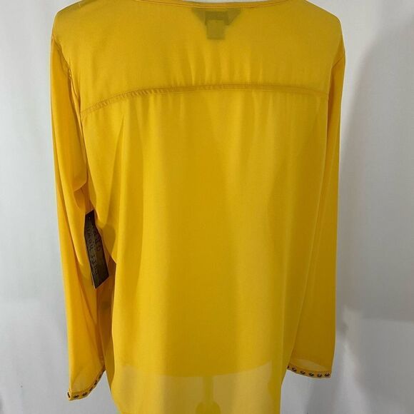NWT Ruff Hewn Grey Bright Gold Tunic Top - Picture 4 of 9